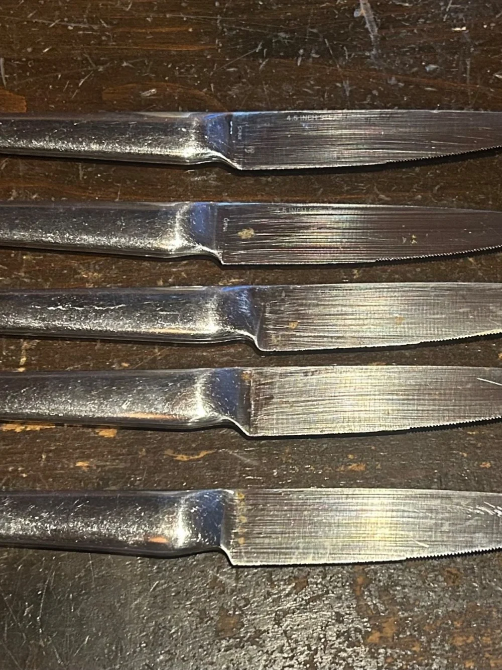 5 pc Giada De Laurentis Stainless Steel Steak Knives